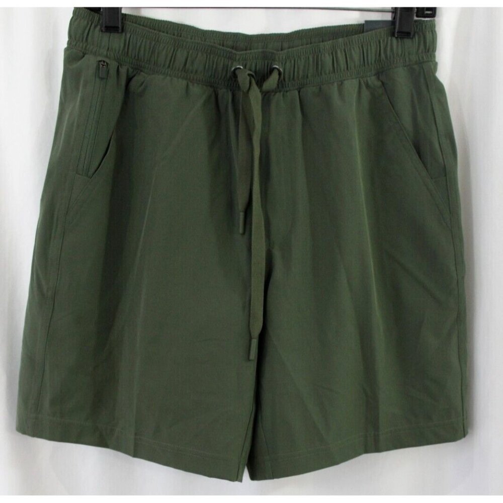 VRST Mens All in Green 7'' Shorts Relaxed Fit Bried Liner S NWT